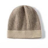 Mixed Colors Cashmere Beanie Hat Cashmere Ribbing Ski Cap for Men and Women